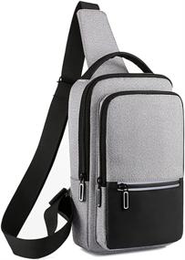 img 4 attached to YERCHIC Backpack Multipurpose Crossbody Reflective