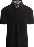 a stylish statement: alex vando men's fashion polo shirts, short sleeve, regular fit logo