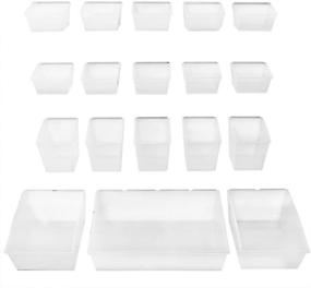 img 3 attached to 🗄️ Proslat 03250 Probin Storage Bin Kit: Organize with PVC Slatwall, 18-Piece Set