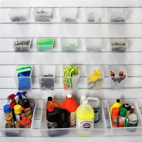 img 2 attached to 🗄️ Proslat 03250 Probin Storage Bin Kit: Organize with PVC Slatwall, 18-Piece Set