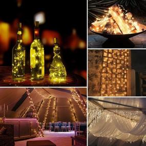 img 1 attached to AMIR Solar Powered 200 LED Copper Wire String Lights, 72ft with 8 Modes, Starry Lights for Wedding, Outdoor Decor, Party, Halloween - Waterproof IP65 Fairy Christmas Lights (Warm White)