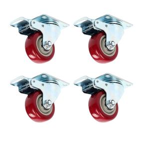 img 4 attached to 🔩 YaeTek Caster Casters Polyurethane 1200LBS: Ideal Heavy-Duty Caster Wheels for Smooth Maneuverability