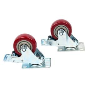 img 1 attached to 🔩 YaeTek Caster Casters Polyurethane 1200LBS: Ideal Heavy-Duty Caster Wheels for Smooth Maneuverability