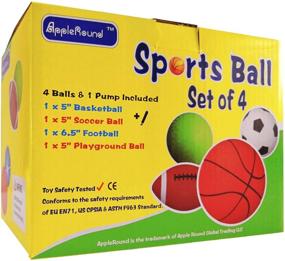 img 1 attached to 🏀 Versatile AppleRound Sports Basketball Playground Football: Perfect for All Your Outdoor Activities