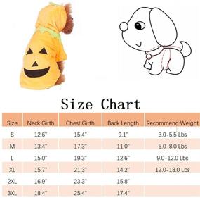 img 1 attached to NACOCO Dog Pumpkin Costume Cat Halloween Outfit 🎃 Puppy Fleece Hoodie Pet Jacket for Small to Medium Dogs