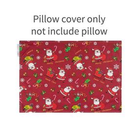 img 1 attached to 🎄 Babygoal Christmas Pillow Covers - Set of 2 Toddler Travel Pillowcases (13x18 inches) - 100% Woven Cotton - Envelope Closure - Machine Washable Kids Pillow Cases (2CFPW22-B)