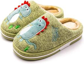 img 4 attached to Animal Slippers Toddlers Dinosaur 10 5 11