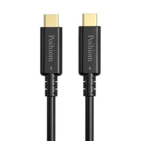 img 4 attached to 🔌 Poihiom USB4/Thunderbolt 4 Cable: 40Gbps 8K Video & 100W Charging | Compatible with Thunderbolt 3 | MacBook, External SSD, eGPU, Type C Docking Station