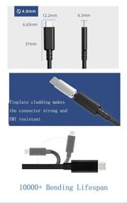 img 2 attached to 🔌 Poihiom USB4/Thunderbolt 4 Cable: 40Gbps 8K Video & 100W Charging | Compatible with Thunderbolt 3 | MacBook, External SSD, eGPU, Type C Docking Station