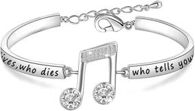 img 4 attached to 🎭 WUSUANED Hamilton Bracelet: Broadway Musical Inspired Girls' Jewelry for the Ultimate Fan Experience