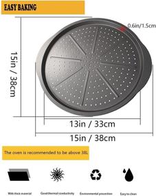 img 3 attached to Baking Perforated Nonstick Carbon Handles