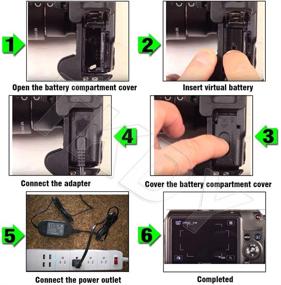 img 2 attached to 🔌 Питание TKDY ACK-E12 с переходником на постоянный ток DR-E12 и адаптером на фиктивную батарею LP-E12 - совместим с камерами Canon EOS M50 Mark II, EOS M M2 M10 M50 M100 M200, Kiss M, Kiss M2.