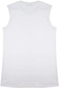 img 2 attached to 👕 JISEN Sleeveless Elastic Cotton T Shirt: Ultimate Comfort and Mobility for Men