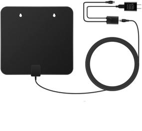 img 4 attached to 📺 High-Definition Digital Indoor TV Antenna - Long Range 60-80 Miles, 2019 Newest Model. Supports 1080p 4K and Older TVs. HDTV Amplifier Signal Booster with 17ft Coax Cable/USB Power Adapter.