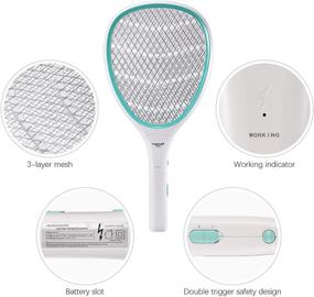 img 2 attached to Maximize Your Protection with the Faicuk Handheld Bug Zapper Racket: An Electric Mosquito Killer