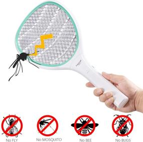 img 3 attached to Maximize Your Protection with the Faicuk Handheld Bug Zapper Racket: An Electric Mosquito Killer