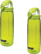 бутылка для воды nalgene зеленая белая логотип