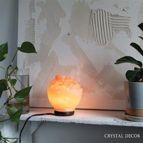 img 2 attached to Enhance Your Space with the Crystal Decor Pink Himalayan Salt Lamp Bowl - Pure, Natural, and Adjustable Lighting