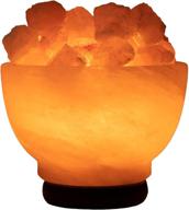 enhance your space with the crystal decor pink himalayan salt lamp bowl - pure, natural, and adjustable lighting логотип