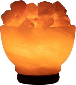 img 4 attached to Enhance Your Space with the Crystal Decor Pink Himalayan Salt Lamp Bowl - Pure, Natural, and Adjustable Lighting