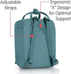 img 2 attached to Fjallraven Kanken Mini Backpack Blue: Compact and Stylish Travel Essential