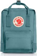 fjallraven kanken mini backpack blue: compact and stylish travel essential логотип