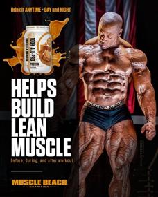 img 1 attached to Whey Protein Isolate Powder: Muscle Beach All-Pro for Maximum Muscle Gain - Mr. Olympia Approved, 27G Protein, Low Carb, Gluten Free, Keto Friendly - 2LB Peanut Butter Cookie Flavor