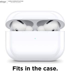 img 3 attached to Elago AirPods Pro Накладки для наушников с интегрированными насадками, предназначенные для Apple AirPods Pro [Могут поместиться в чехол] [6 пар: 2 больших, 2 средних, 2 маленьких][Зарегистрирован патент США] (Белый)