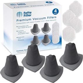 img 4 attached to Fette Filter - 4-Pack Vacuum Filter Set Compatible with Eureka NES210, NES212, NES215: Part # N0101 & N0102 Included