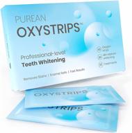 purean oxystrips teeth whitening - 40 atomic oxygen releasing white strips - 20 treatments logo