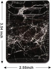 img 3 attached to Marble Adhesive Wallet Compatible Android