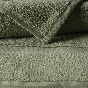 img 1 attached to 6 Piece Microfiber Bath Towel Set - Soft, Large, Highly Absorbent, Quick Drying | Ideal for Pool, Home, Gym, Spa & Hotel Bathrooms | Daily Usage Towels | 27x54 Inches | Green