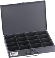 🔧 klein tools 54438 mid-size 16-compartment parts storage box - organize and secure parts with ease in grey logo