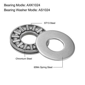 img 3 attached to 🔩 Uxcell AXK1024 Thrust Bearings and Washers