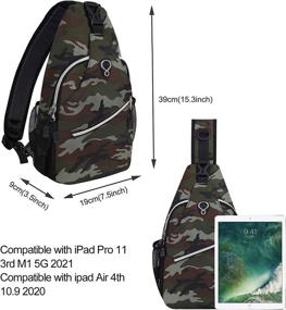 img 2 attached to 🎒 MOSISO Camouflage Backpack Crossbody Shoulder Bag