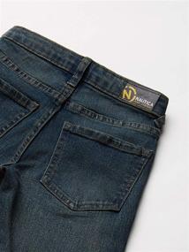 img 3 attached to Nautica Skinny Stretch Denim Driftwood Boys' Clothing : Jeans