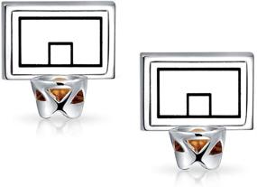 img 2 attached to Bling Jewelry Basketball Backboard Cufflinks