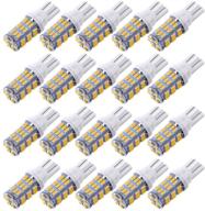 🔆 aokezl 921 rv interior led light bulbs - t10 912 194 camper light replacement - super bright 42-smd - warm white, 20 pack logo