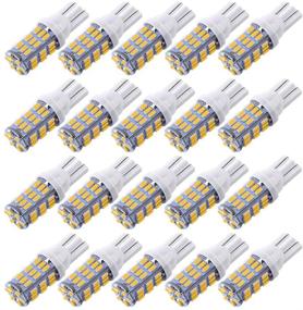 img 4 attached to 🔆 AOKEzl 921 RV Interior LED Light Bulbs - T10 912 194 Camper Light Replacement - Super Bright 42-SMD - Warm White, 20 Pack