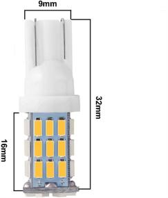 img 2 attached to 🔆 AOKEzl 921 RV Interior LED Light Bulbs - T10 912 194 Camper Light Replacement - Super Bright 42-SMD - Warm White, 20 Pack