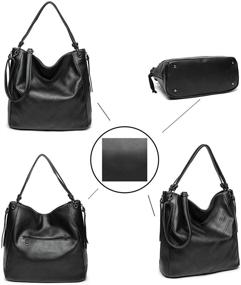 img 2 attached to Capacity Shoulder Leather Cross Body Satchel