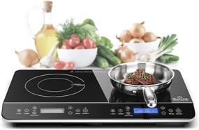 img 4 attached to Duxtop LCD Portable Double Induction Cooktop 1800W: A High-Performance Electric Countertop Burner with Sensor Touch Stove - 9620LS/BT-350DZ