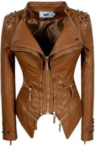 img 4 attached to SX Fashion Studded Perfectly Shaping Women's Clothing in Coats, Jackets & Vests