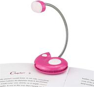 🌙 hongut kids book light: usb rechargeable led clip-on reading lights with 3 brightness levels, perfect for bedtime reading and travel - magenta логотип