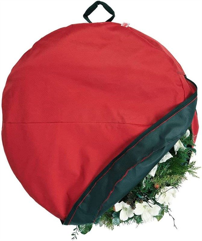 santas bags wreath storage container 로고