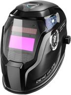 🔆 dekopro solar powered welding helmet: auto darkening hood for optimal protection & visibility in mig tig arc welding - adjustable wide shade range 4/9-13 logo