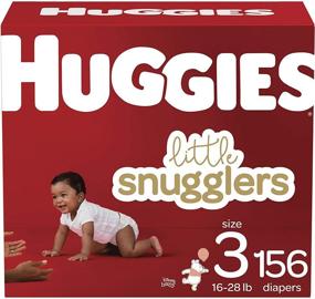 img 4 attached to 👶 Huggies Little Snugglers Size 3 Diapers: Convenient 156 Ct Pack for Your Baby's Comfort