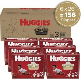 img 3 attached to 👶 Huggies Little Snugglers Size 3 Diapers: Convenient 156 Ct Pack for Your Baby's Comfort