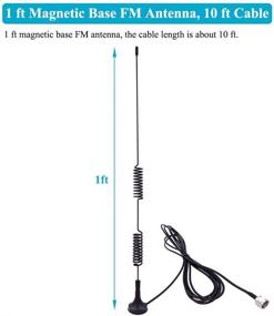 img 1 attached to Fancasee Universal FM Antenna with Magnetic Base: 75 Ohm, Premium Quality