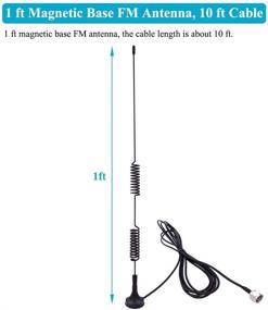 img 1 attached to Универсальная антенна FM Fancasee с магнитным основанием: 75 Ом, высокое качество.